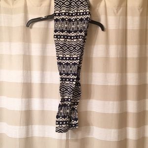 Dark blue Aztec leggings